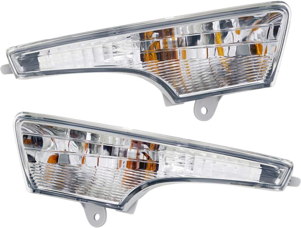 2013-2015 Nissan Altima Driver and Passenger Side Turn Signal Side Marker Light with Bulbs L828