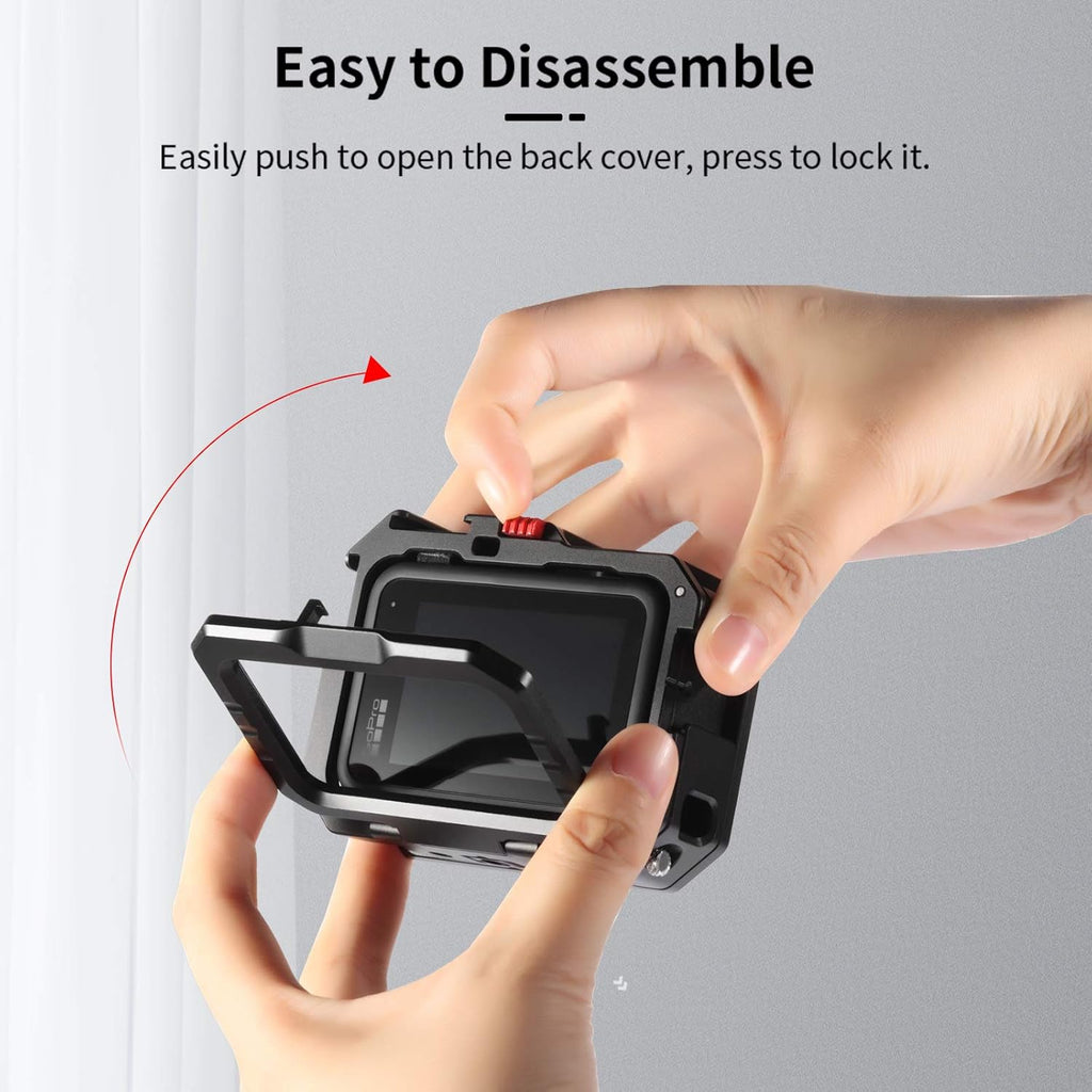 Aluminum Video Case with Cold Shoe Mount and Audio Adapter X2339