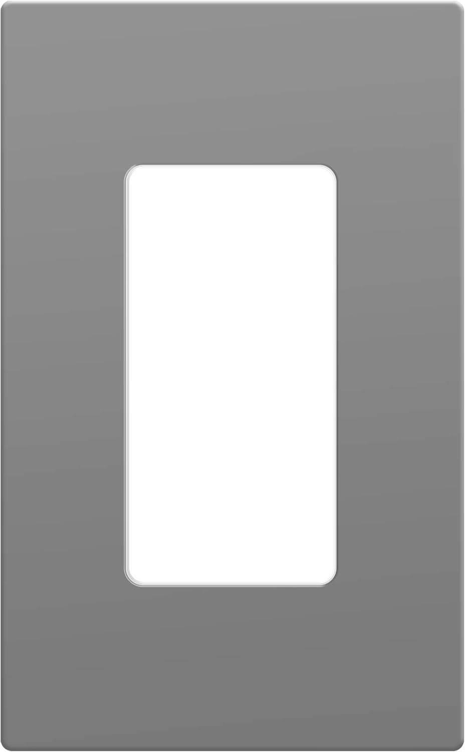 Screwless Decorator Wall Plate Outlet Cover, Gloss Finish, 1-Gang, Unbreakable Polycarbonate Thermoplastic, Gold W443