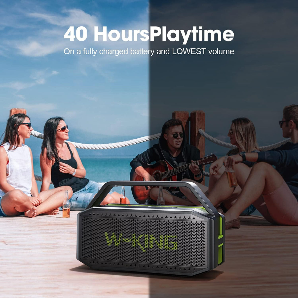 60W Portable Bluetooth Speaker IPX6 Waterproof X55808