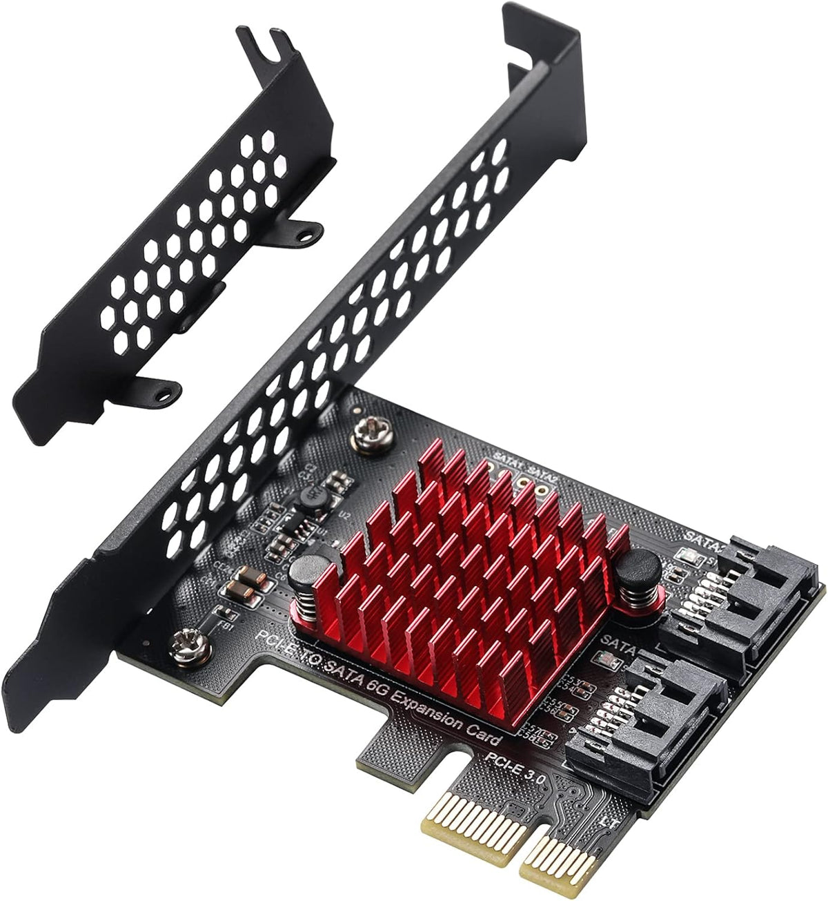8 Port PCIe SATA Card with SATA Cables and Low Profile Bracket V3130