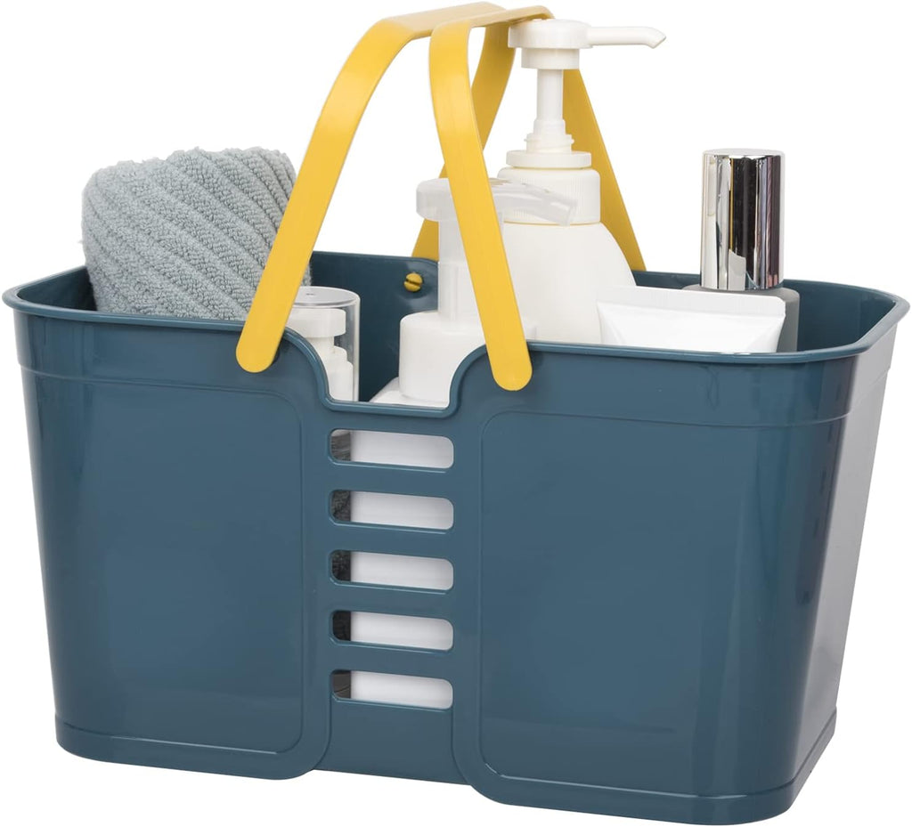 White Plastic Storage Baskets with Handles K9404