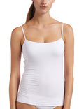 White Long Camisole with Shelf Bra B351