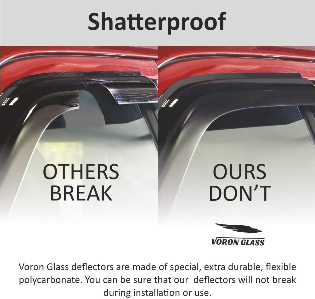 Tape-on Window Deflectors for Trucks 4 Pieces V2948