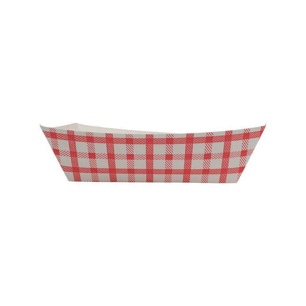 Food Tray 2 lb Checkered Red Case of 1000 B437939