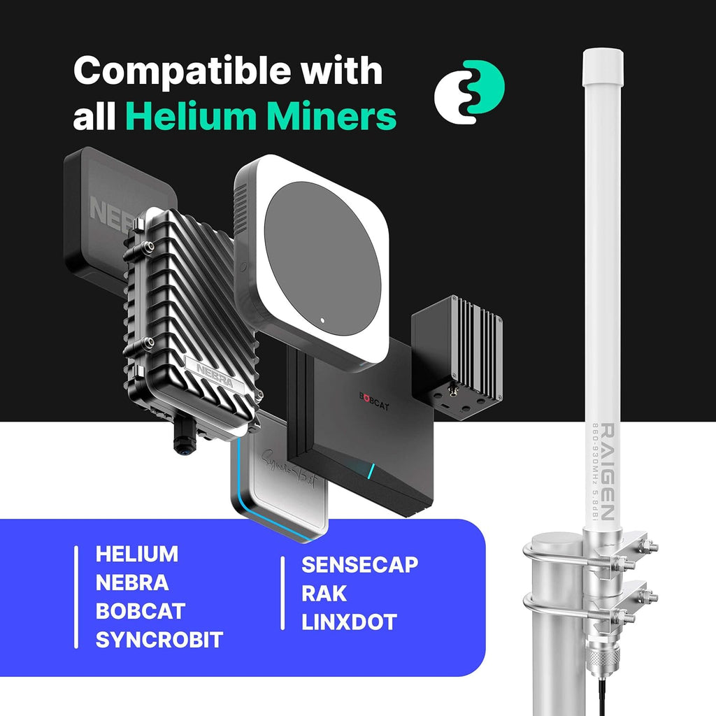 8 dbi Omni-Directional LoRa 915 MHz Antenna P198