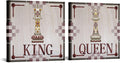 King and Queen of Chess Canvas Wall Art 24x24 Inch V345275