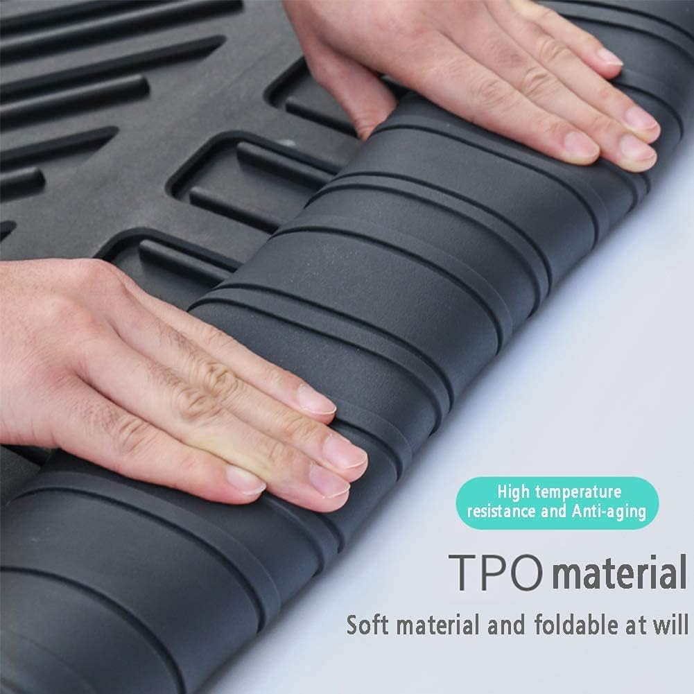 Black TPO Cargo Trunk Tray Floor Mats Protector L2260