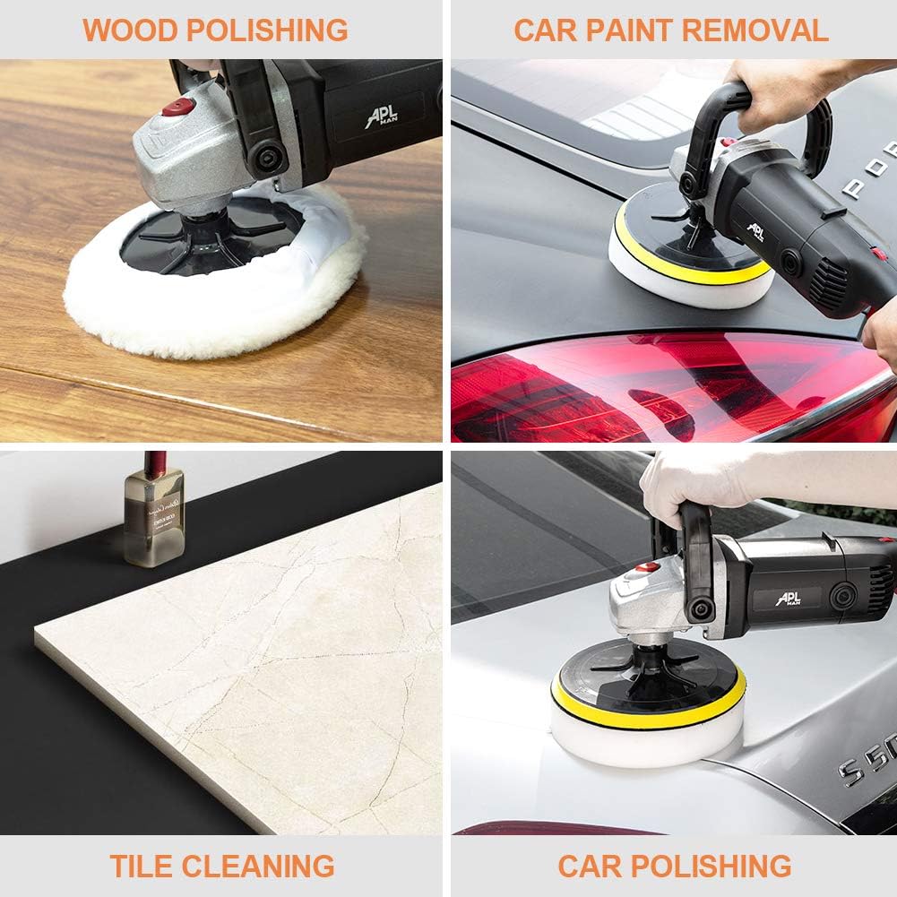 7 Inch Buffer Polisher with 5 Polishing Pads F181