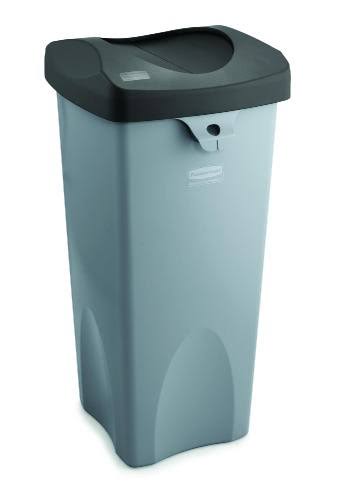 23 Gallon Gray Square Trash Can B2839
