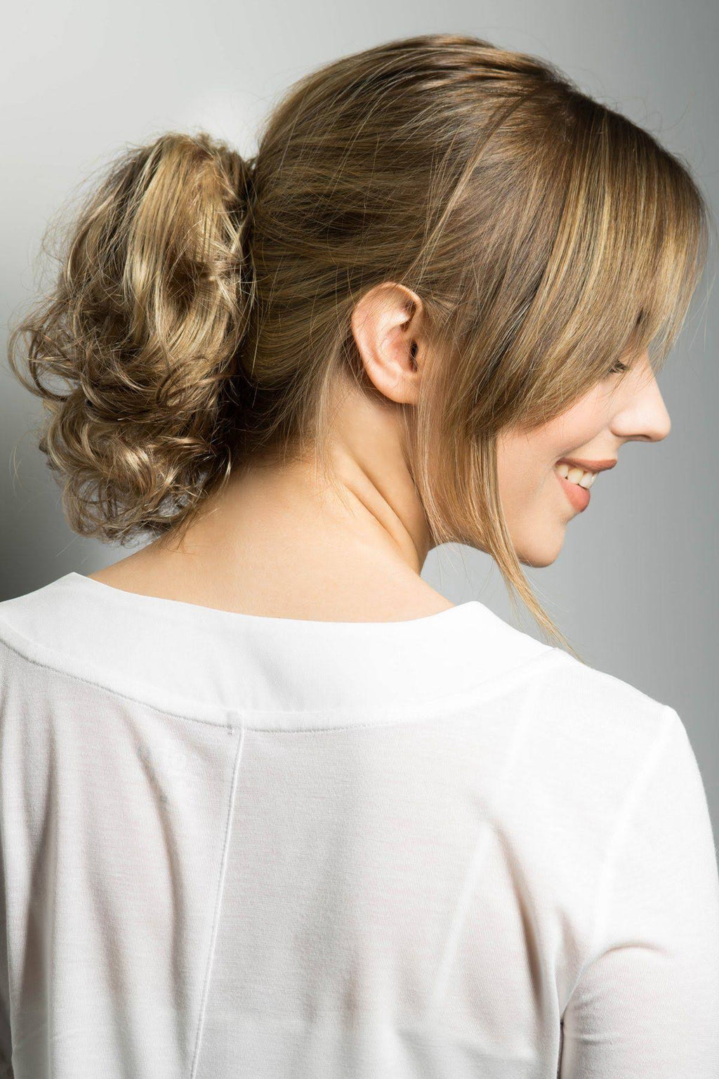 Blonde 9 inch Ponytail Spring Clip W927