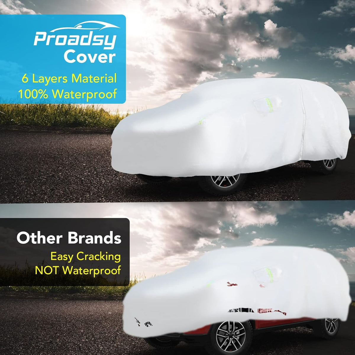 Waterproof Car Cover with Zipper A606881