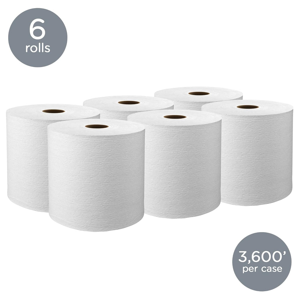 Hard Roll Paper Towels White 6 Rolls H5970