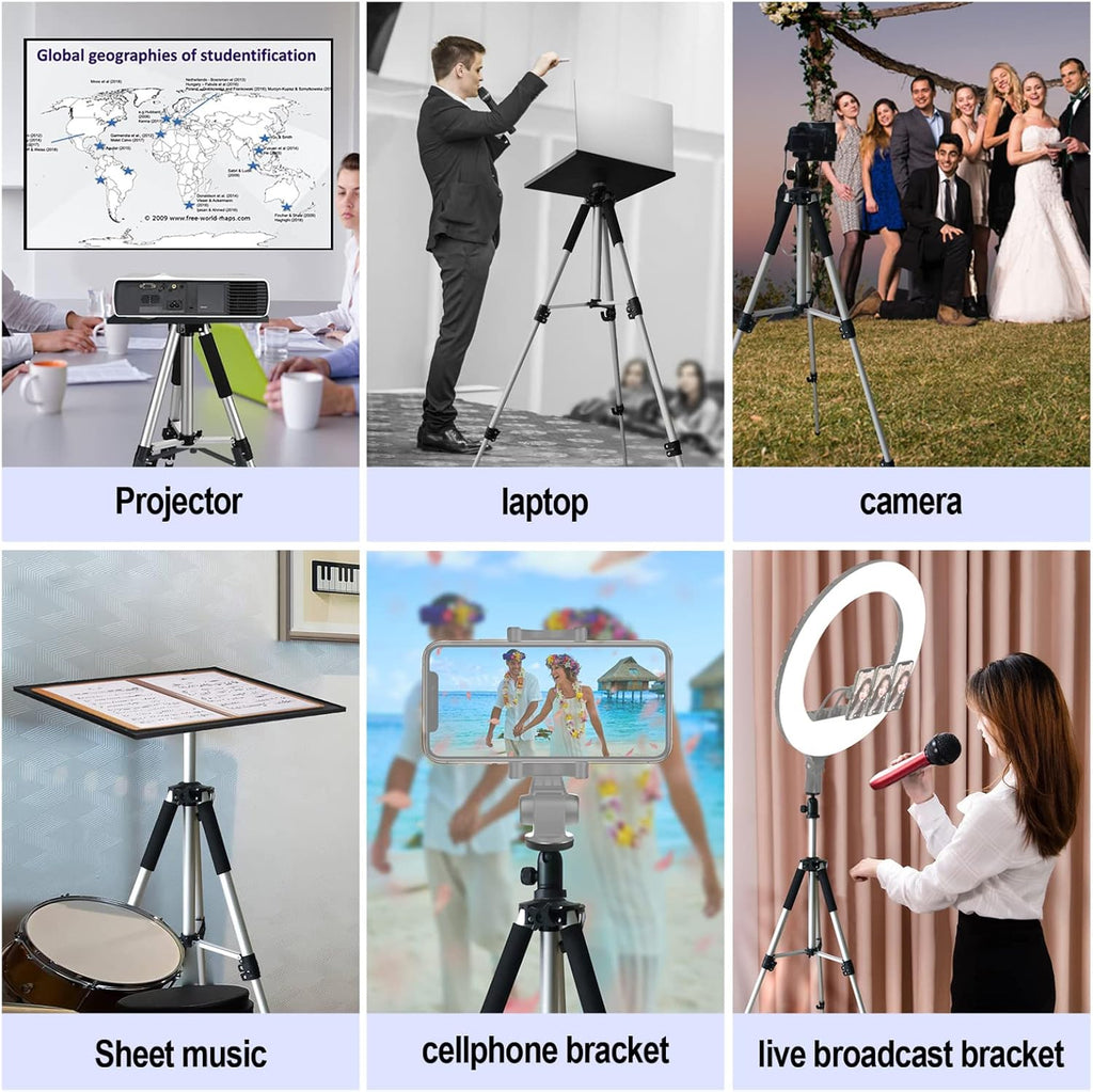 Adjustable Aluminum Tripod Stand with Tray and Ball Head B522