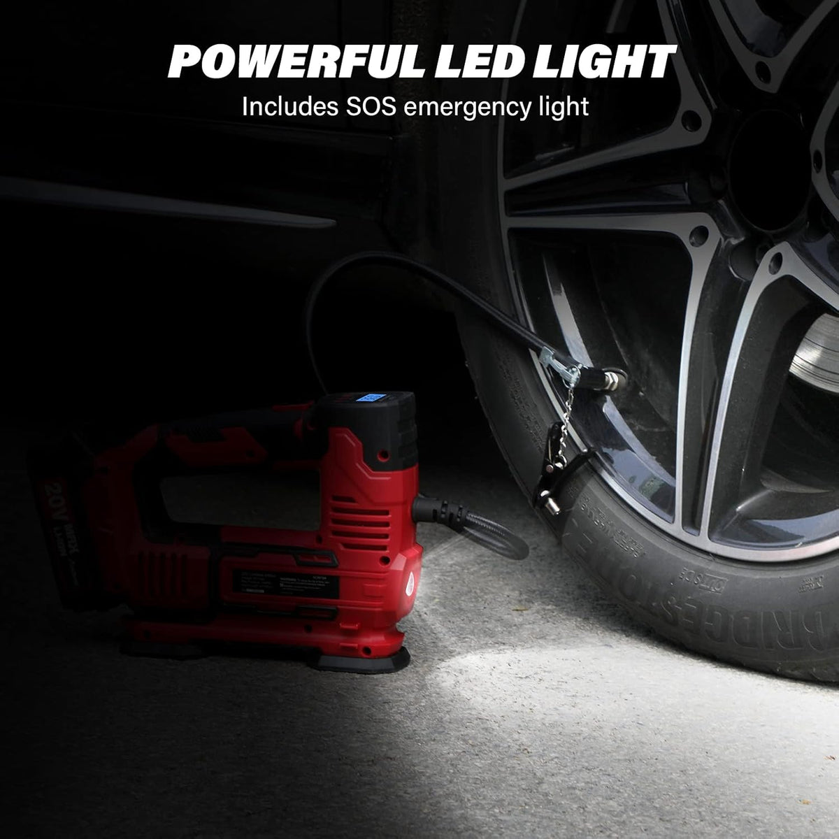 20V Cordless Portable Air Compressor Tire Inflator G280240