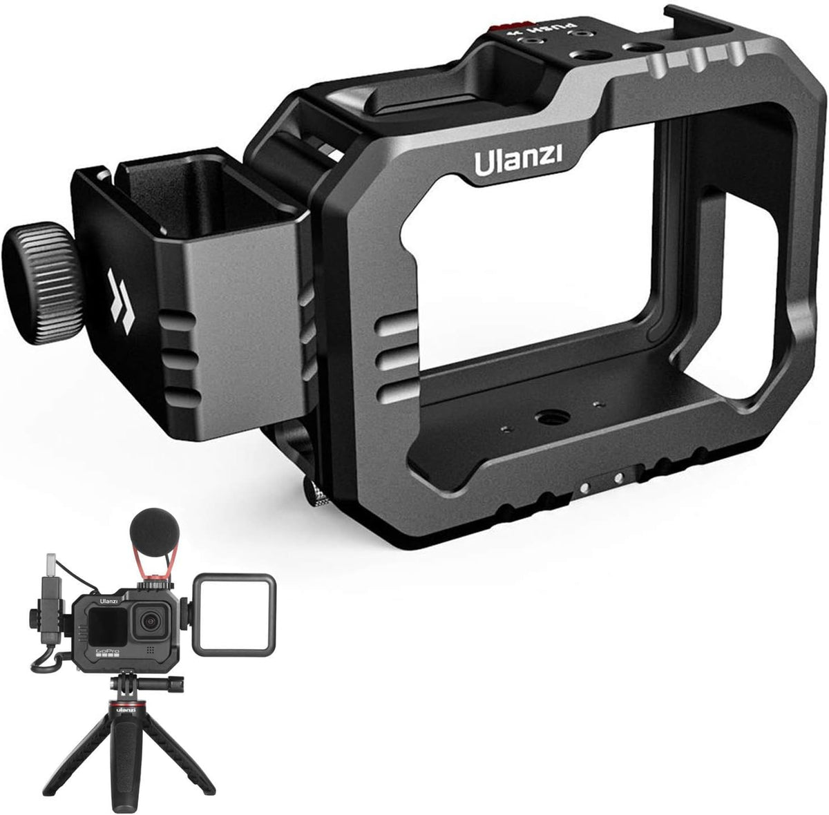 Aluminum Video Case with Cold Shoe Mount and Audio Adapter X2339