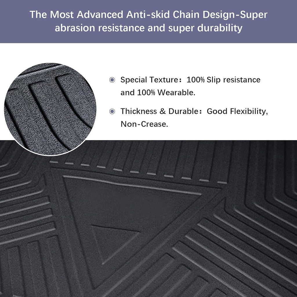 Black TPO All Weather Cargo Liner Trunk Mat N3708