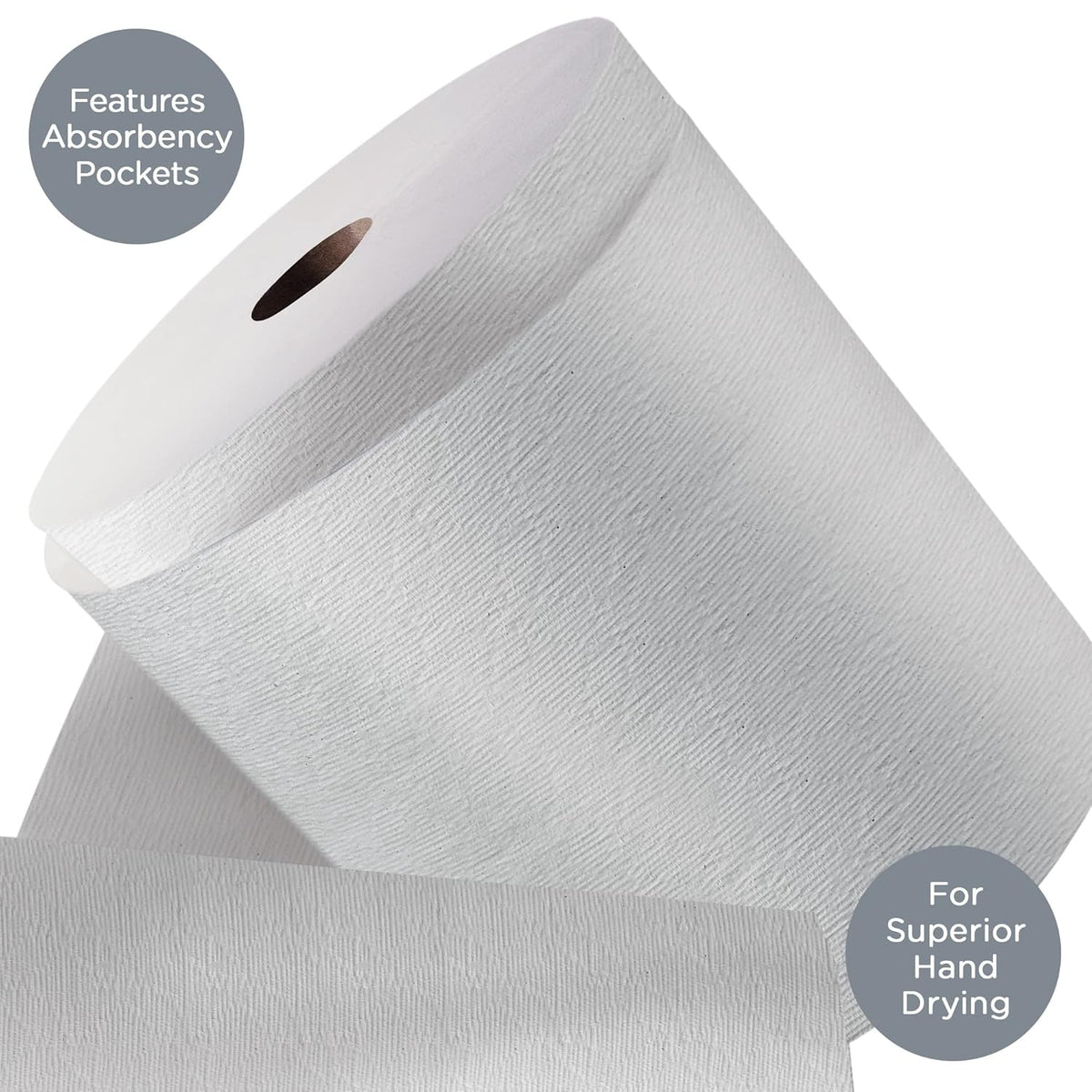 Hard Roll Paper Towels White 6 Rolls H5970