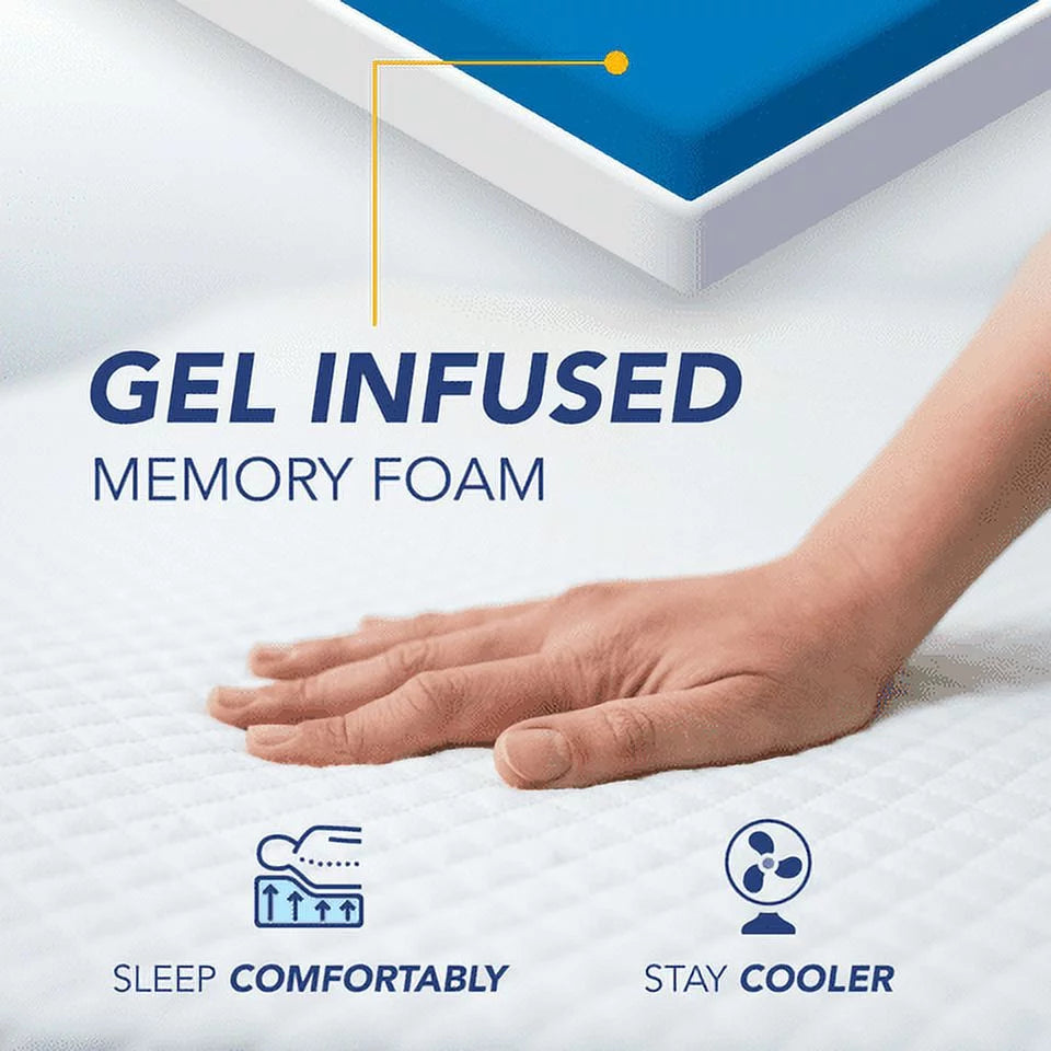 12 Inch Gel Infused Memory Foam Queen Size Mattress B747