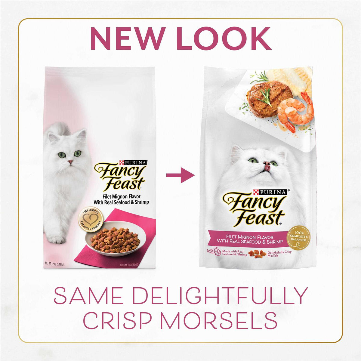 Dry Cat Food Filet Mignon Flavor with Seafood & Shrimp B330