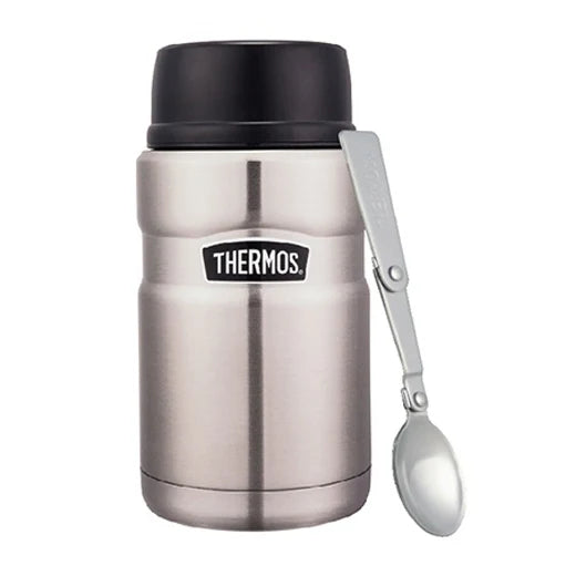 Stainless Steel Food Jar with Spoon L25871