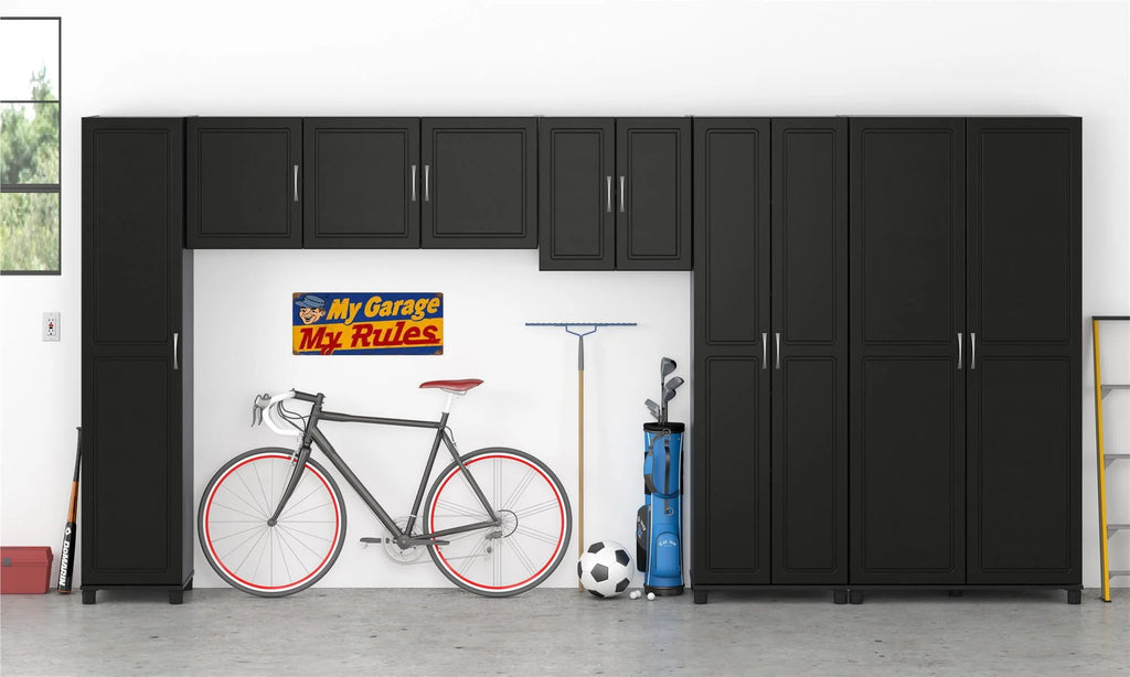 White Garage Storage Wall Cabinet N78885