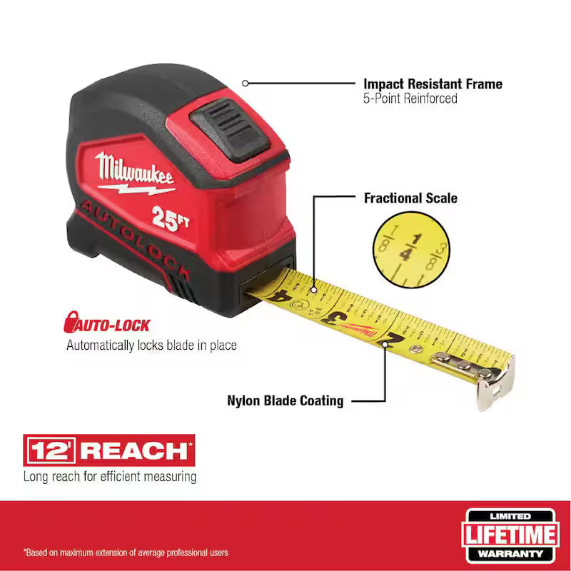 100 ft. Chalk Reel Kit with Red Chalk and 25 ft. Tape Measure T37727