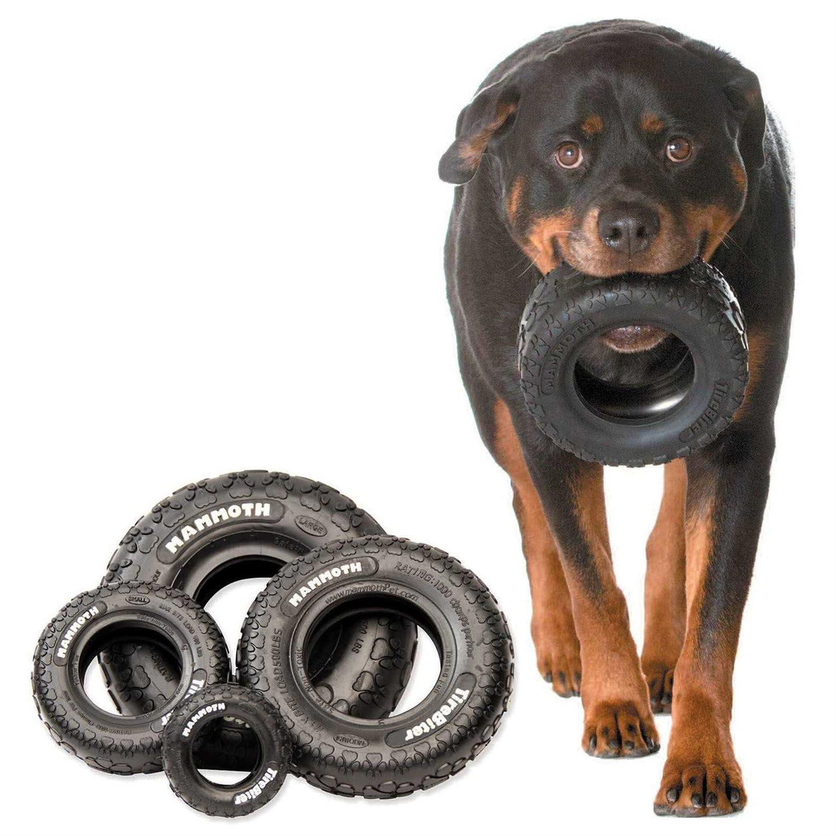 Rubber Tire Dog Toy Medium X2301