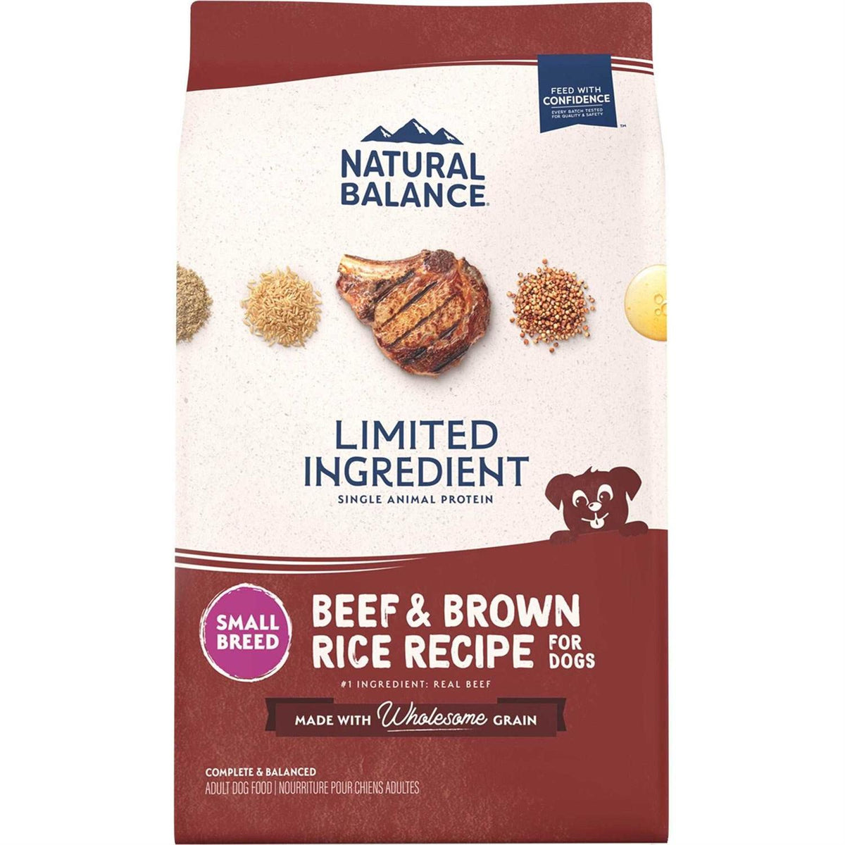 Beef & Brown Rice Small Breed Dry Dog Food F871975