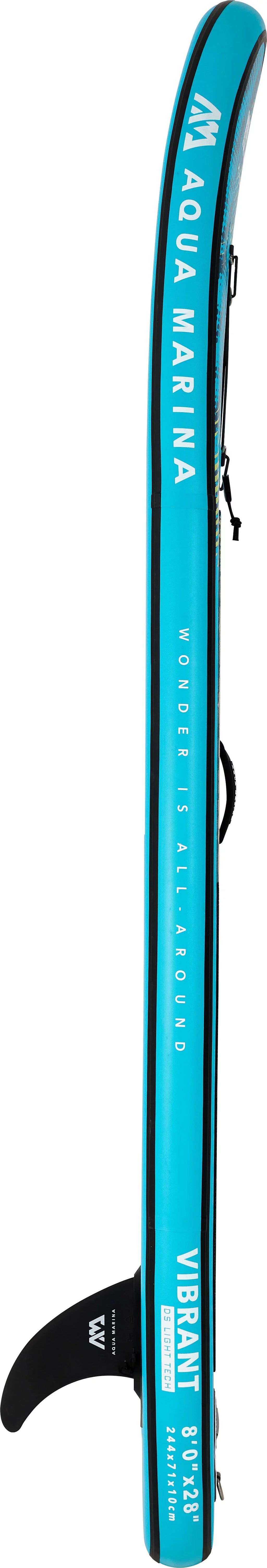 8'0 Inflatable Stand Up Paddle Board with Carry Bag, Paddle, Fin, Pump & Safety Harness D6658