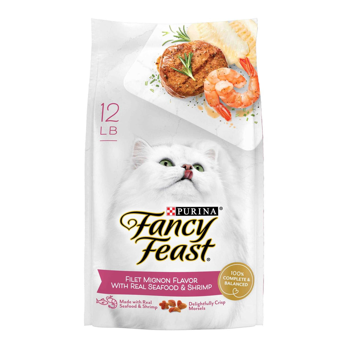 Dry Cat Food Filet Mignon Flavor with Seafood & Shrimp B330