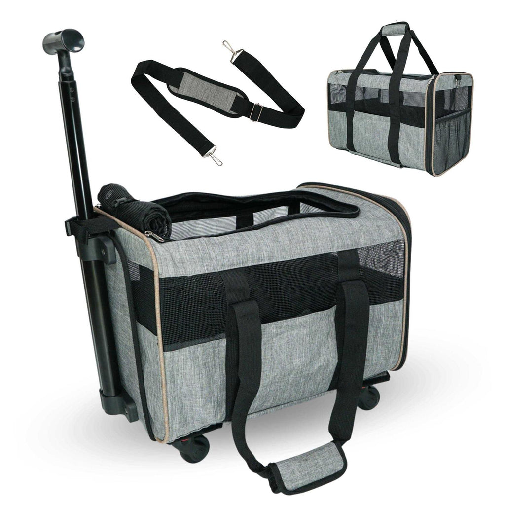 Rolling Pet Carrier with Wheels O1405