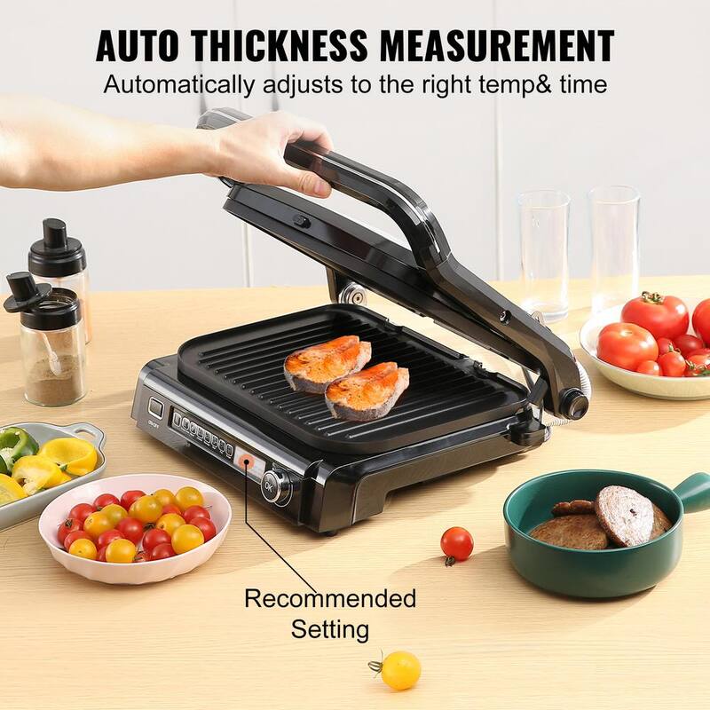 Commercial Electric Griddle 1800-Watt Stainless Steel Grill V558130