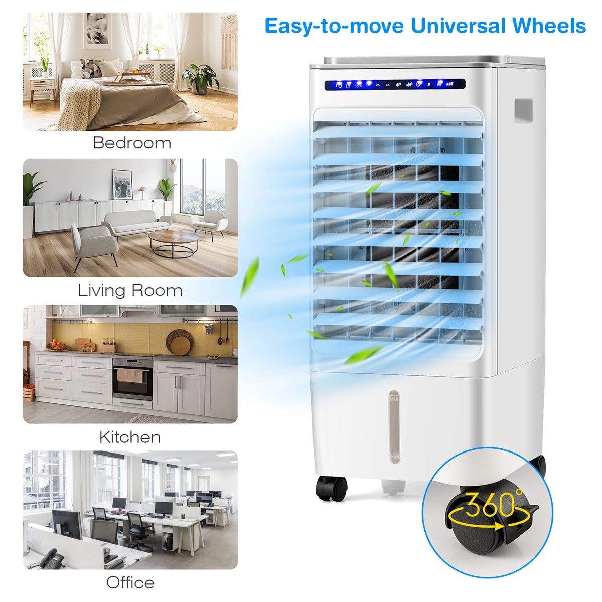 3-in-1 Evaporative Air Cooler Fan Humidifier T868197