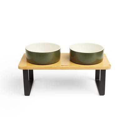 Elevated Double Diner Dog Bowl V925437