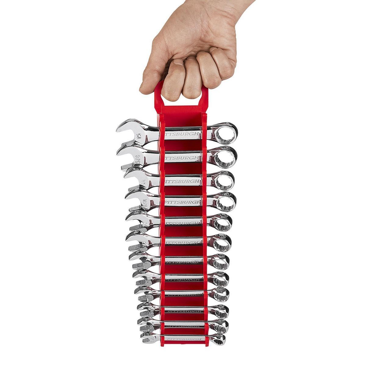 12 Slot Stubby Wrench Organizer, 2 Piece L38418