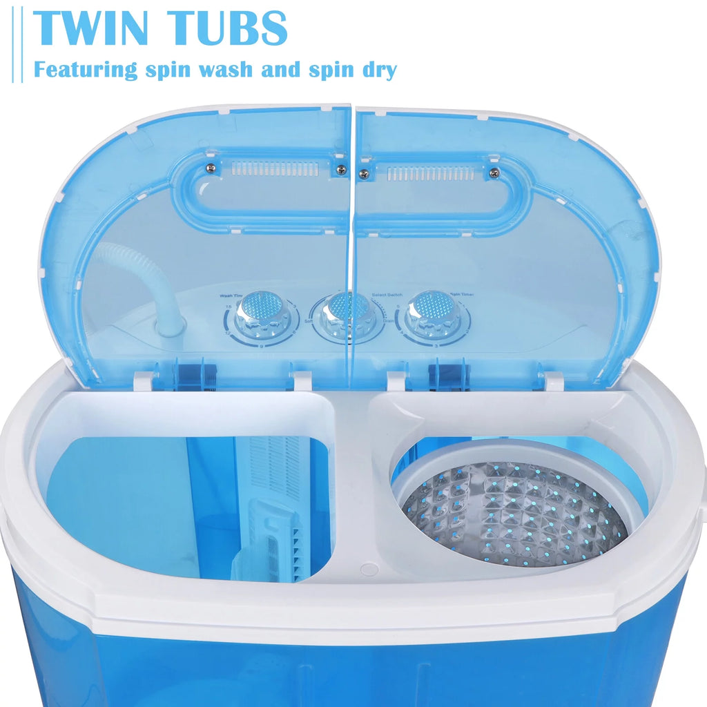 13lbs 2 in1 Compact Top-Load Washing Machine White D23204