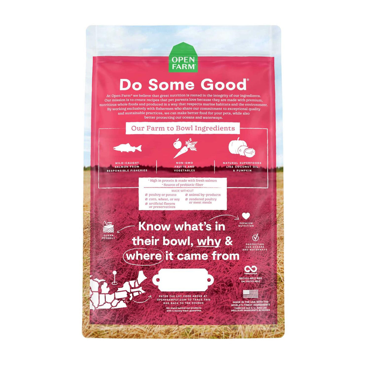 Grain-Free Wild-Caught Salmon Dry Dog Food W87146