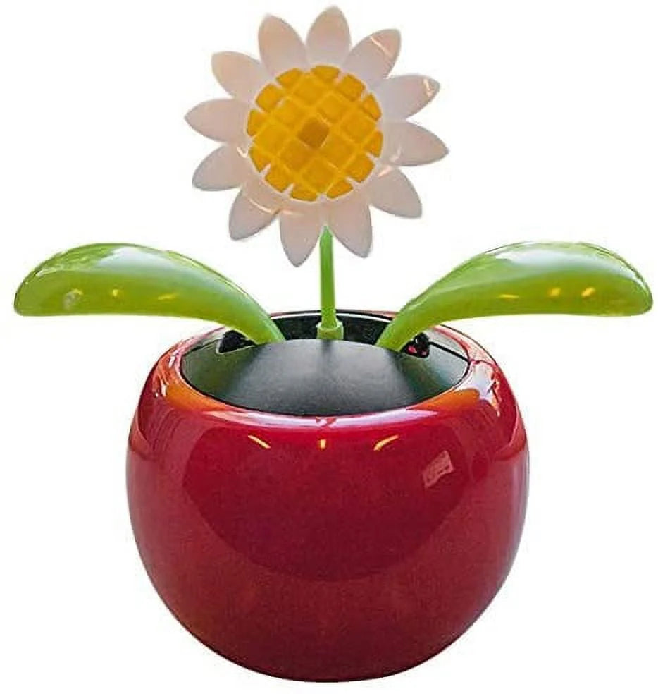 Solar Dancing Flowers and Bugs in Assorted Color Pots, Pack of 4 B52626