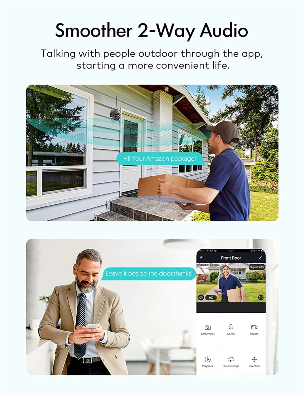 1080P IP66 Weatherproof Outdoor Security Camera U10937