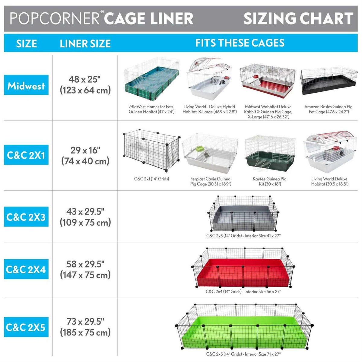 Washable Fleece Guinea Pig Cage Liners & Bedding B307056