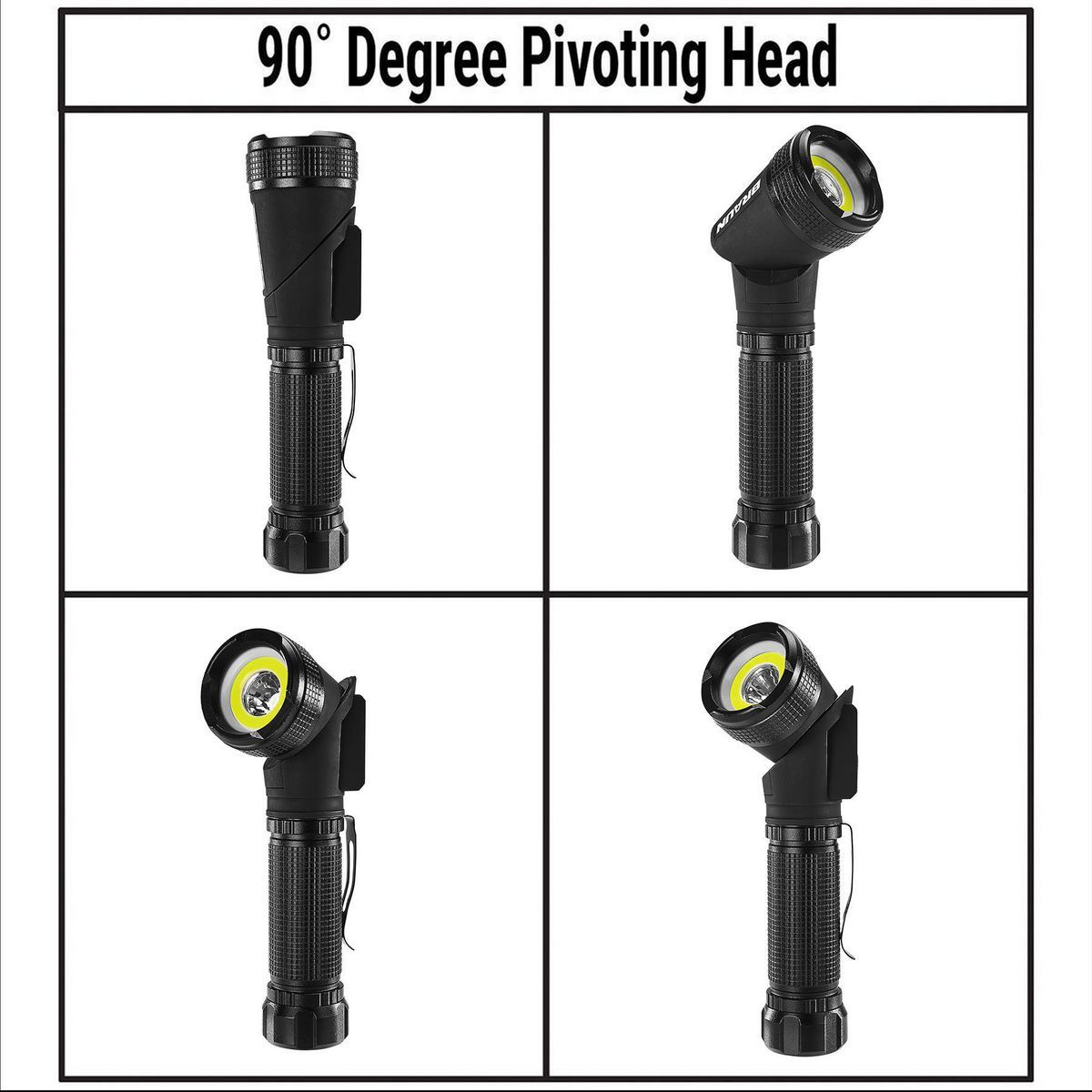 900 Lumen Rechargeable Swivel Head LED Flashlight U783497