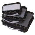Black Fleur De Lis Packing Cubes 3-Piece Set J660313