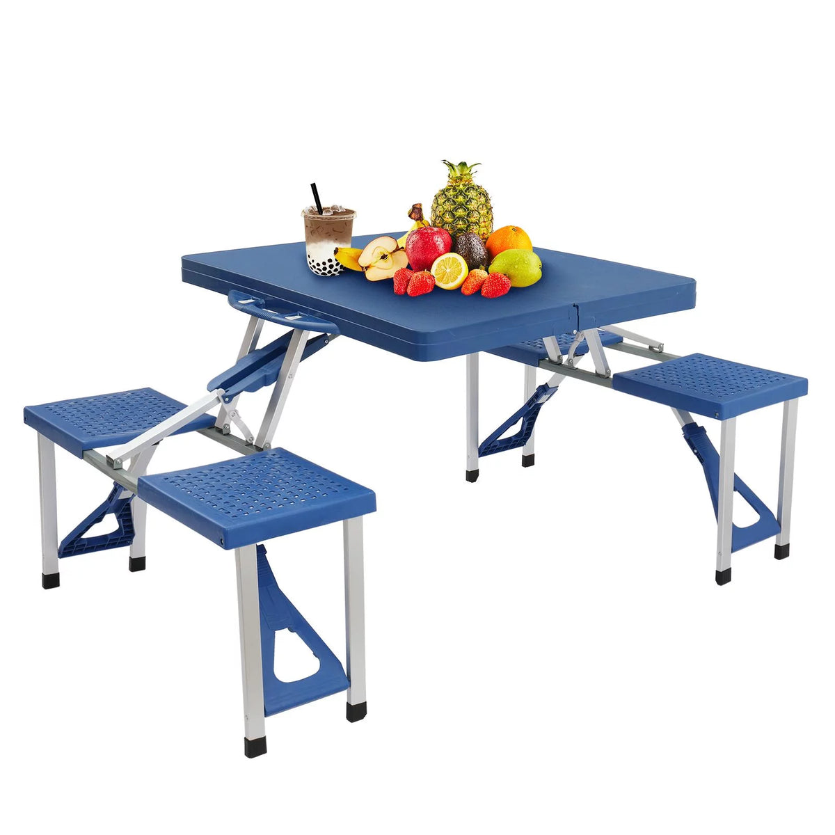 Folding Picnic Table with 4-Person Seats A546