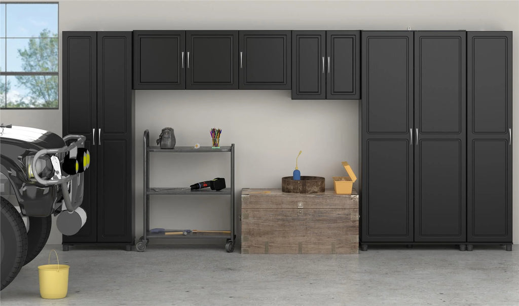 White Garage Storage Wall Cabinet N78885