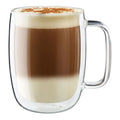 2pc Latte Glass Mug Set X9629