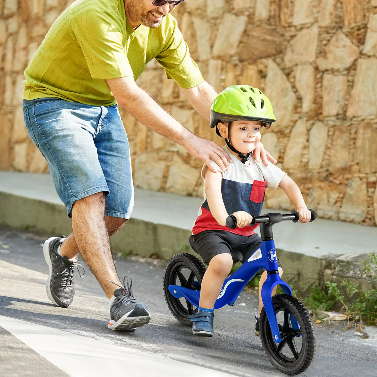 Kids Balance Bike with Rotatable Handlebar Red I825