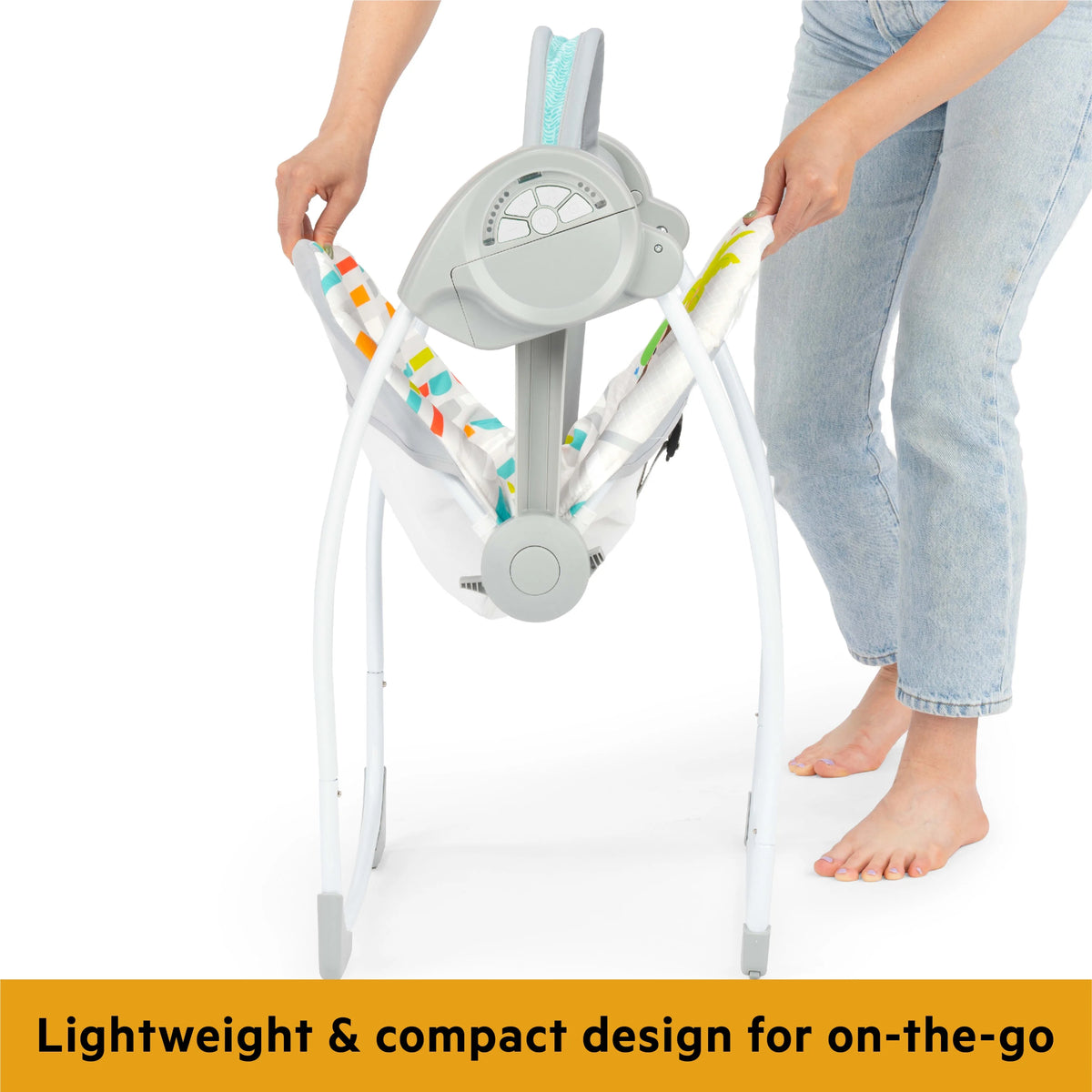 Portable Compact Baby Swing with Toys A8128