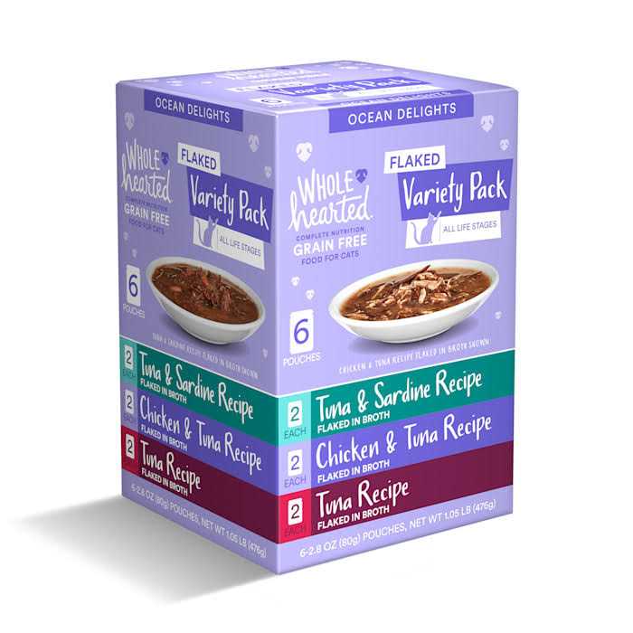 Grain Free Flaked Wet Cat Food Variety Pack B43175