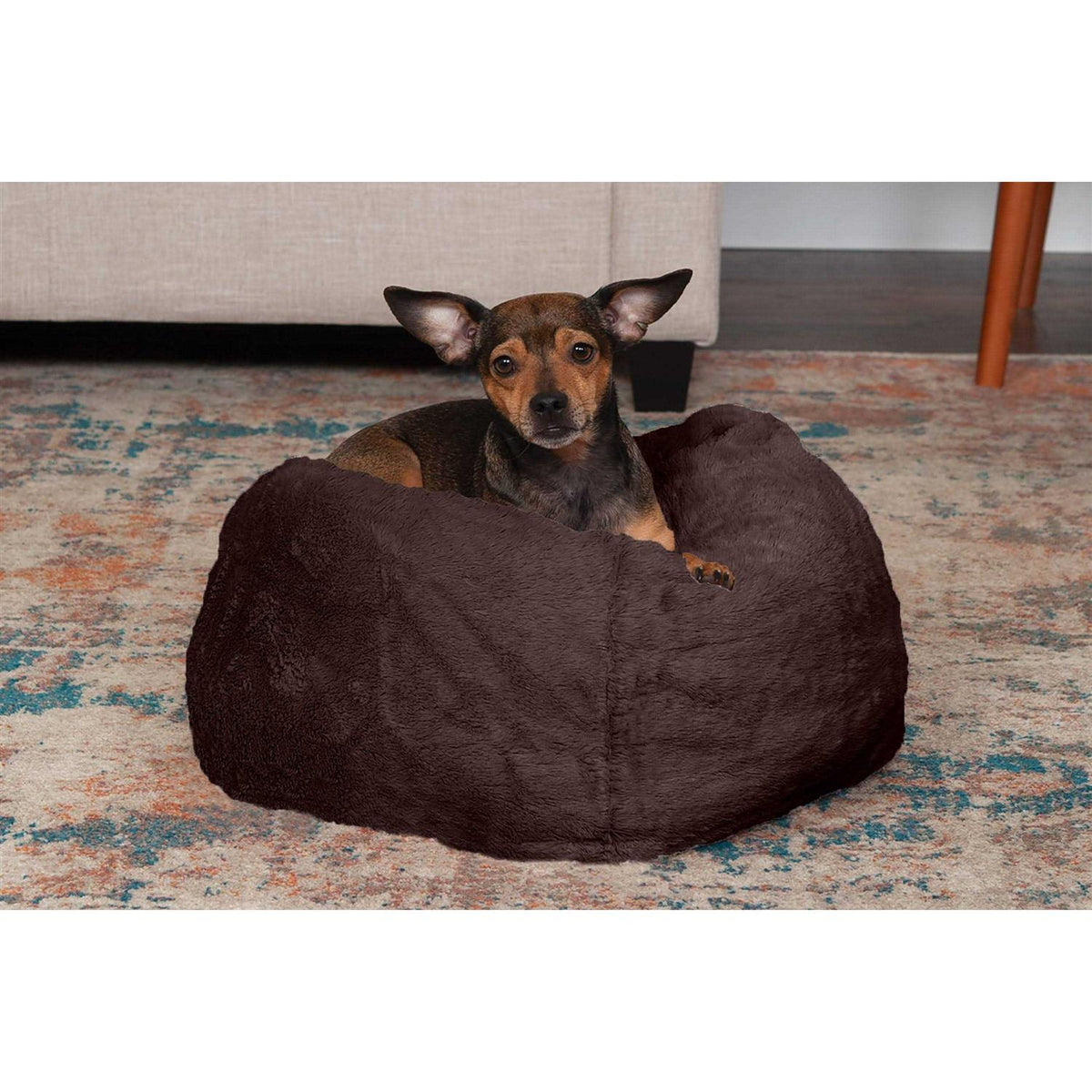 Round Plush Ball Dog Bed U716808